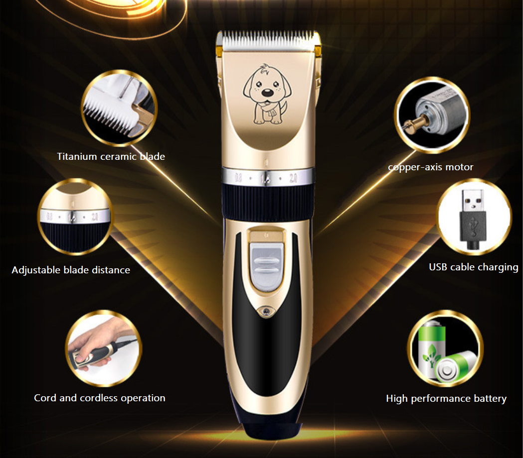 A60 USB ماكينة قص الحيوانات الأليفة اللاسلكية