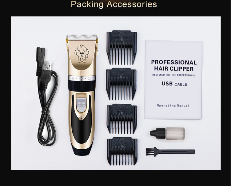 A60 USB ماكينة قص الحيوانات الأليفة اللاسلكية