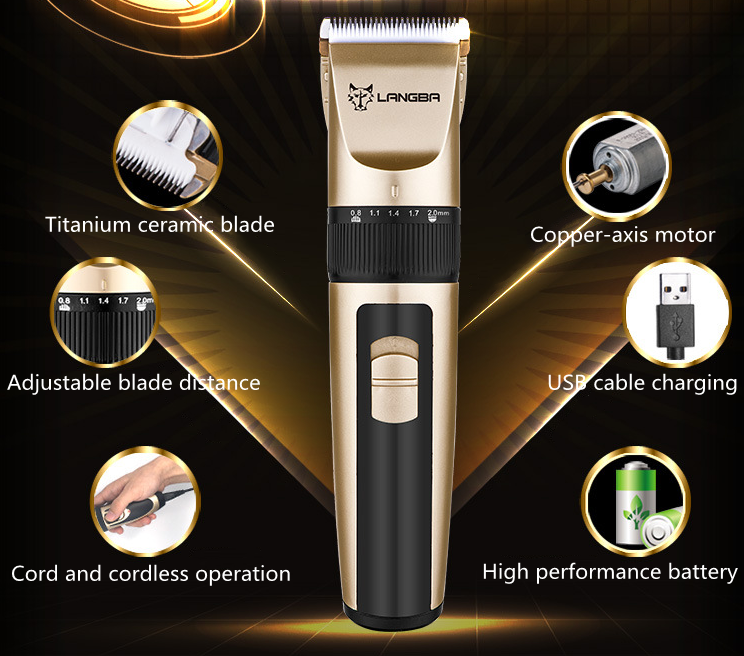 ماكينة قص الحيوانات الأليفة اللاسلكية USB P65
